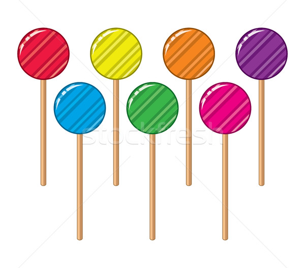 Vector Collection Of Colorful Lollipop Candy Balls Vector Illustration C Dmitry Merkushin Freesoulproduction 7472453 Stockfresh