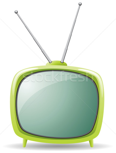 Zdjęcia stock: Wektora · zielone · retro · telewizor · telewizji · projektu