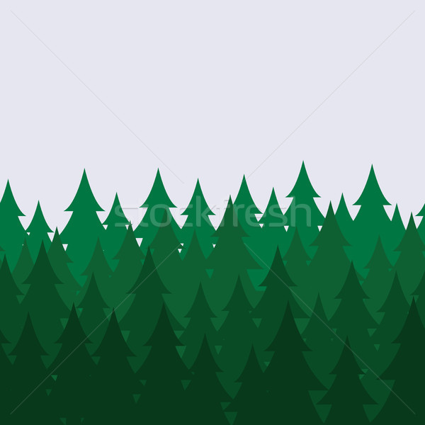 Stockfoto: Vector · pine · bos · abstract · groene