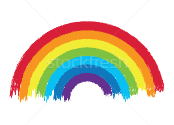 Vektor farbenreich Regenbogen arc Illustration Grunge Stock foto © freesoulproduction