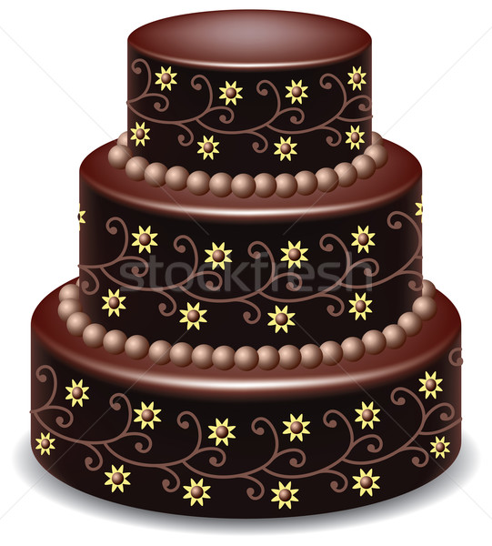 Vector · pastel · de · chocolate · grande · delicioso · alimentos · fiesta  - ilustración vectorial © freesoulproduction (#1770967) | Stockfresh