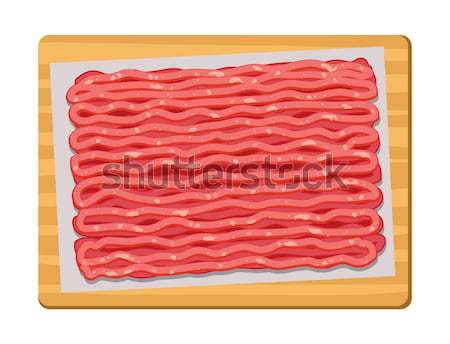 vector minced meat in plastic tray Stock photo © freesoulproduction