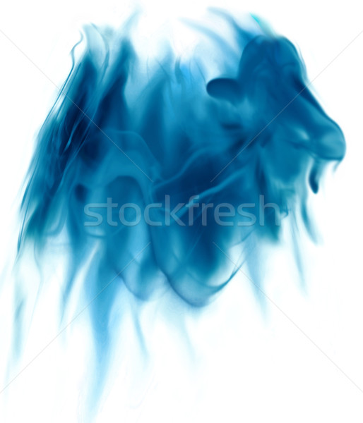 Fumée feu lumière fond vague blanche [[stock_photo]] © freesoulproduction