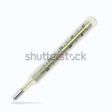 Wektora celsjusz medycznych szkła termometr lekarza Zdjęcia stock © freesoulproduction