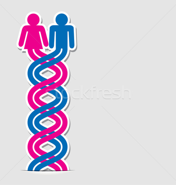 vector symbol of love between man and woman Stock photo © freesoulproduction