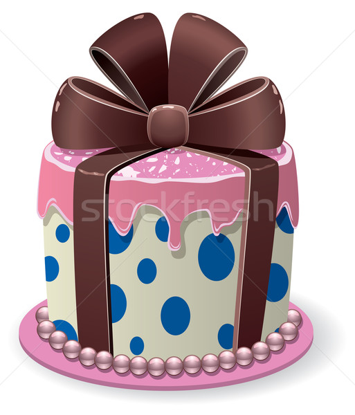 vector chocolate cake Stock photo © freesoulproduction