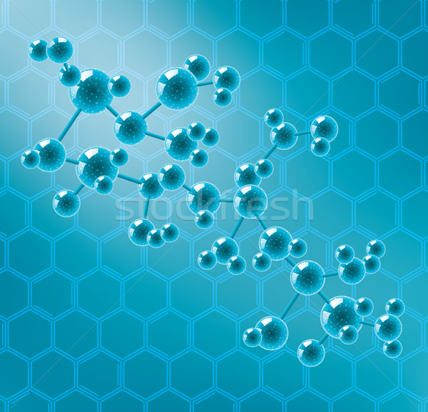 vector abstract molecule  background Stock photo © freesoulproduction