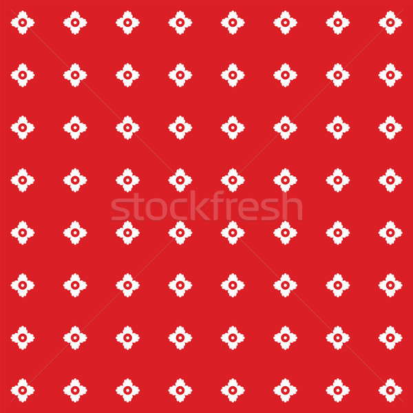 ベクトル フローラル パターン 装飾 赤 ストックフォト © freesoulproduction