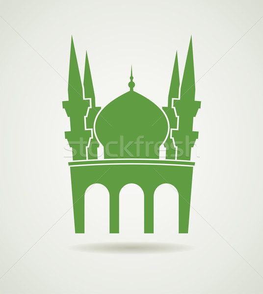 vector islamic mosque icon or symbol  Stock photo © freesoulproduction