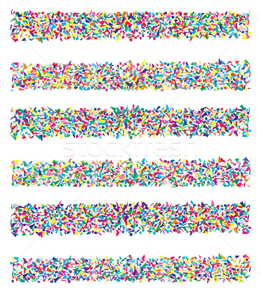 vector set of abstract backgrounds of colorful splinters Stock photo © freesoulproduction