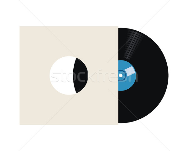 vector retro vinyl record in paper sleeve cover Stock photo © freesoulproduction