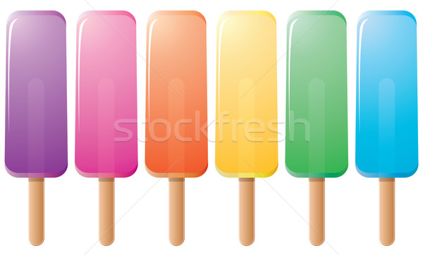 vector set of colorful popsicles Stock photo © freesoulproduction