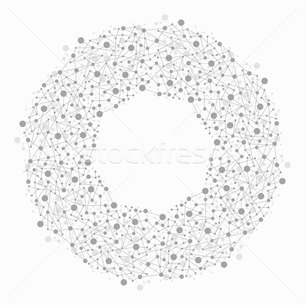 Vecteur résumé cercle structure molécules médicaux [[stock_photo]] © freesoulproduction