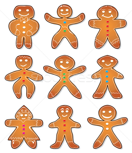 vector gingerbread cookies  Stock photo © freesoulproduction