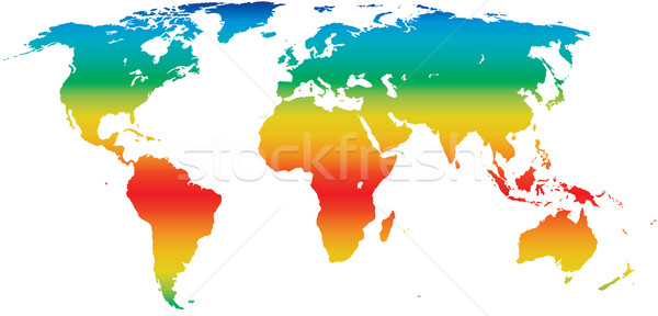 Klimat mapie świata wektora działalności streszczenie morza Zdjęcia stock © freesoulproduction