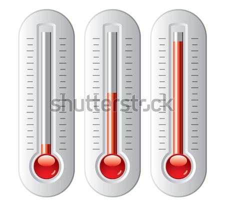 Stock photo: vector thermometers 