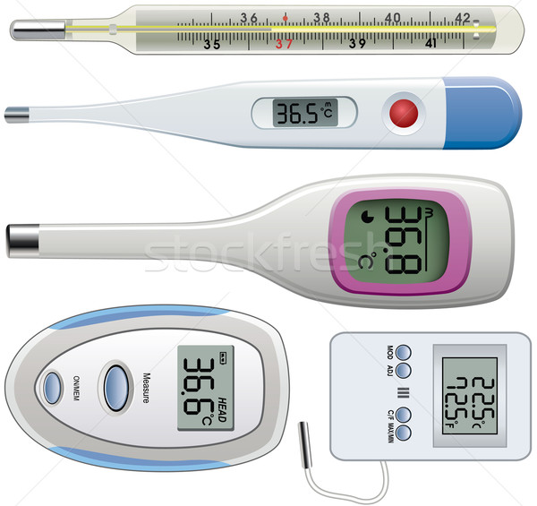 Vektor Set unterschiedlich Krankenhaus Medizin blau Stock foto © freesoulproduction