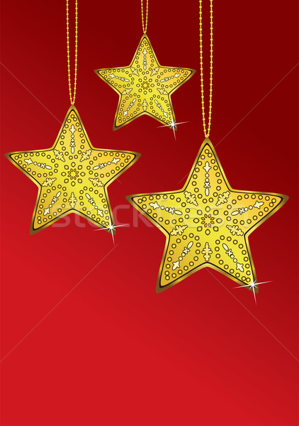 three golden stars Stock photo © freesoulproduction