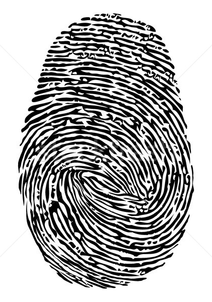 vector fingerprint icon Stock photo © freesoulproduction