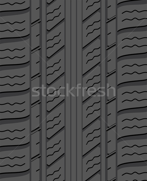 Foto stock: Vetor · preto · borracha · pneu · padrão · carro