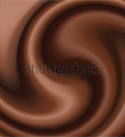Vektor Schokolade swirl Essen abstrakten Licht Stock foto © freesoulproduction