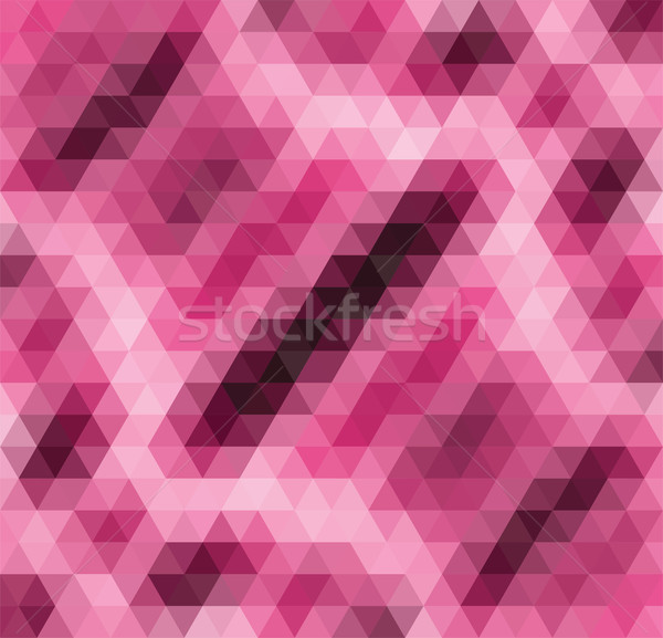 Stock photo: vector abstract pink mosaic pattern