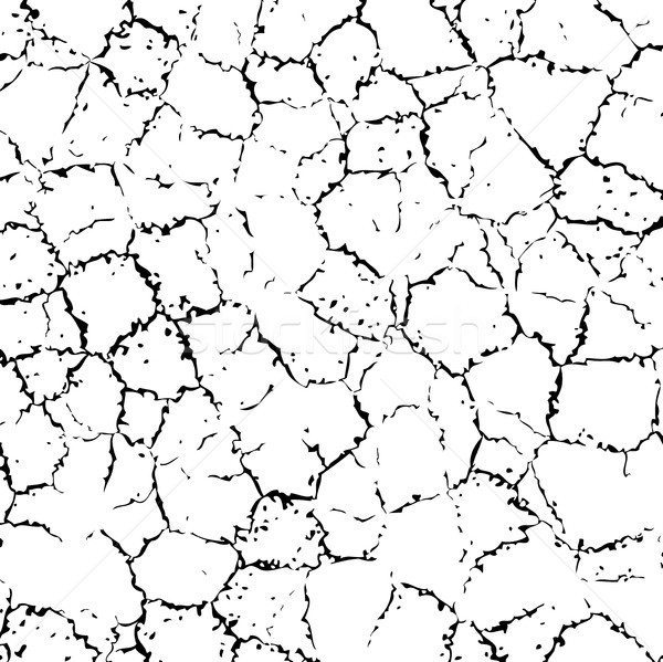 Сток-фото: вектора · треснувший · текстуры · стены · земле · черно · белые