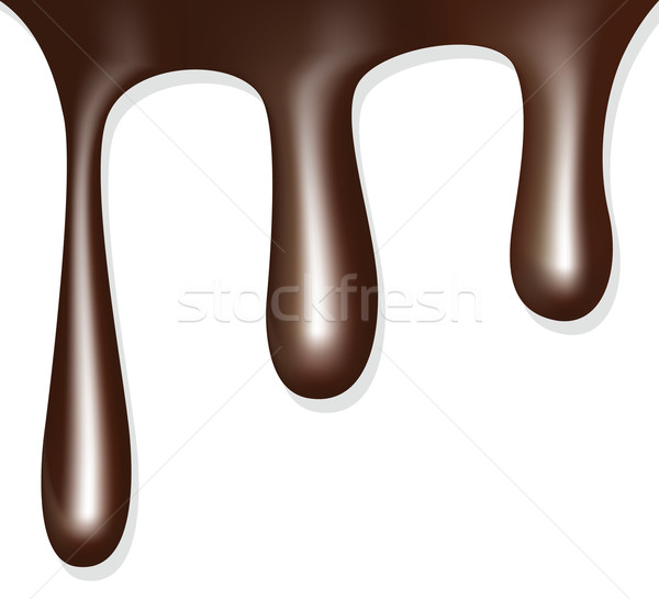 Stock photo: vector chocolate drops
