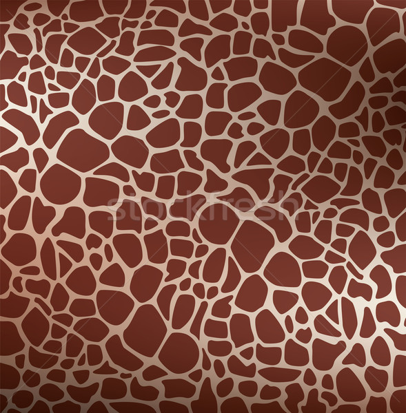 ベクトル 動物 皮膚 パターン キリン 印刷 ストックフォト © freesoulproduction