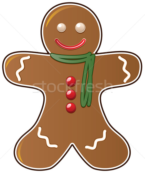 vector gingerbread cookie Stock photo © freesoulproduction