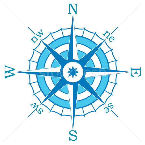 vector blue compass  Stock photo © freesoulproduction