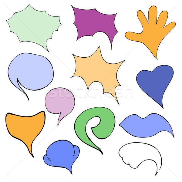 Comics Bubbles Stock photo © frescomovie