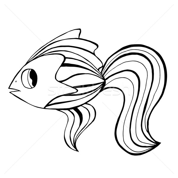 Hand Drawn Fish Stock photo © frescomovie