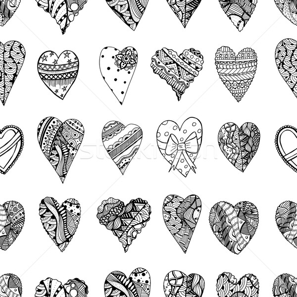 Hand drawn ornamental heart Stock photo © frescomovie