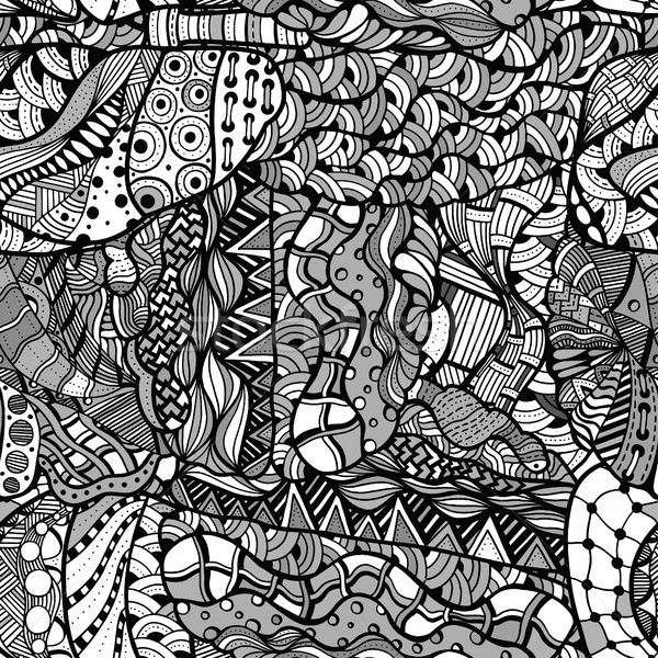 Seamless pattern with ethnic elements Stock photo © frescomovie