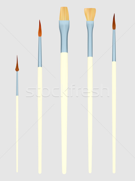 Painting brushes Stock photo © frescomovie