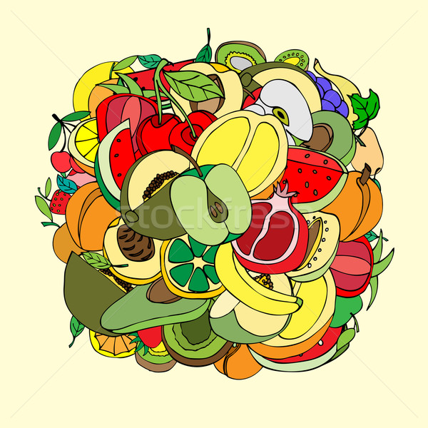 many fruits Stock photo © frescomovie