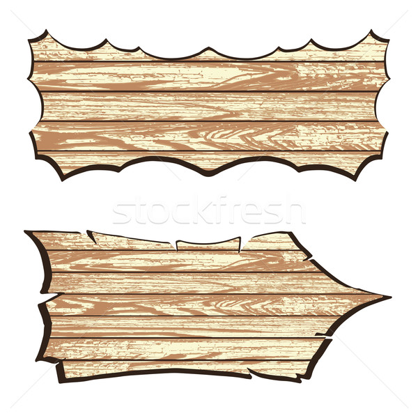 Set of wooden planks Stock photo © frescomovie