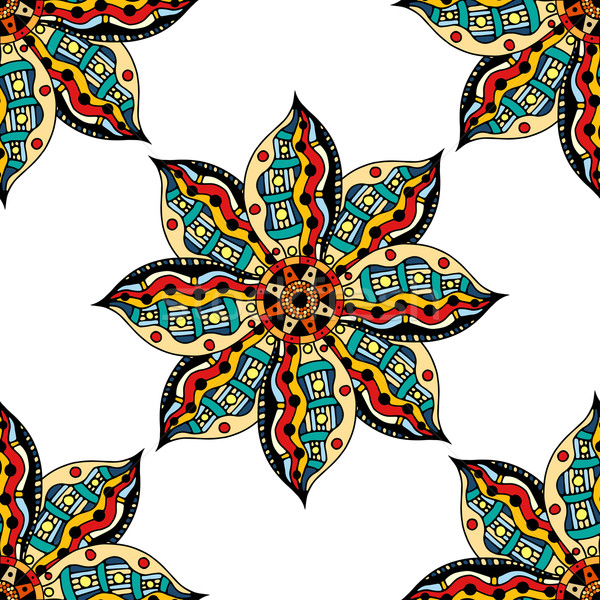 Vintage decorativo elementos dibujado a mano Islam Foto stock © frescomovie