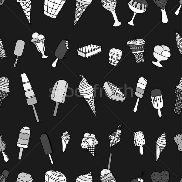 ice creams seamless pattern Stock photo © frescomovie