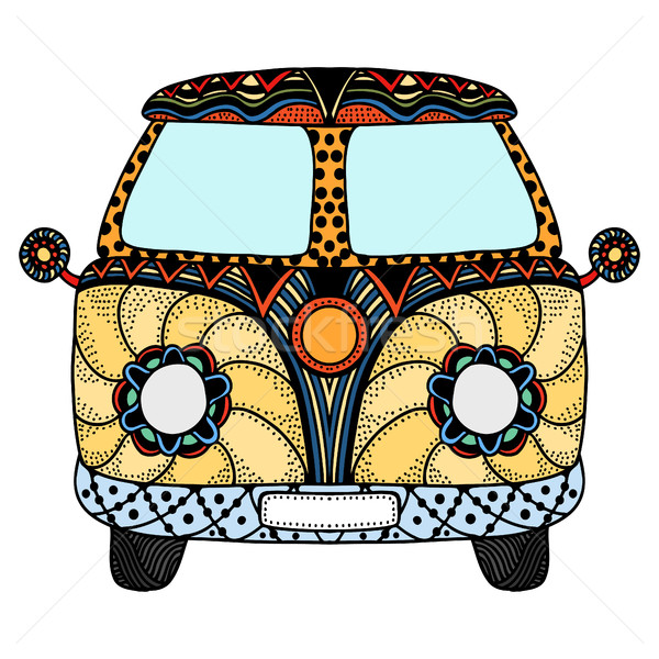 Vintage car a mini van Stock photo © frescomovie