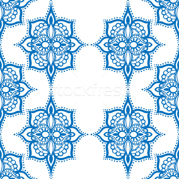 seamless blue pattern Stock photo © frescomovie