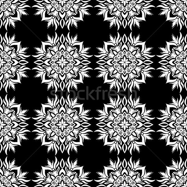 seamless black pattern Stock photo © frescomovie