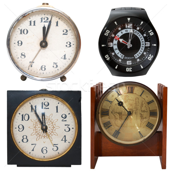 set clocks Stock photo © frescomovie