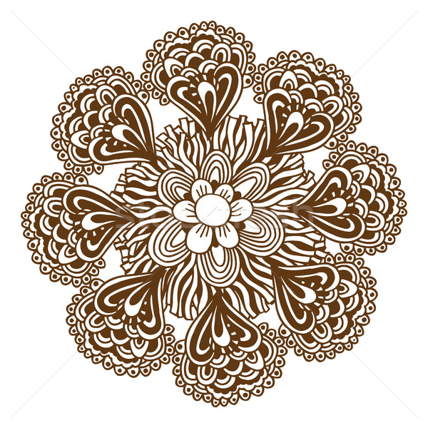 хна татуировка мандала цветочный орнамент Сток-фото © frescomovie