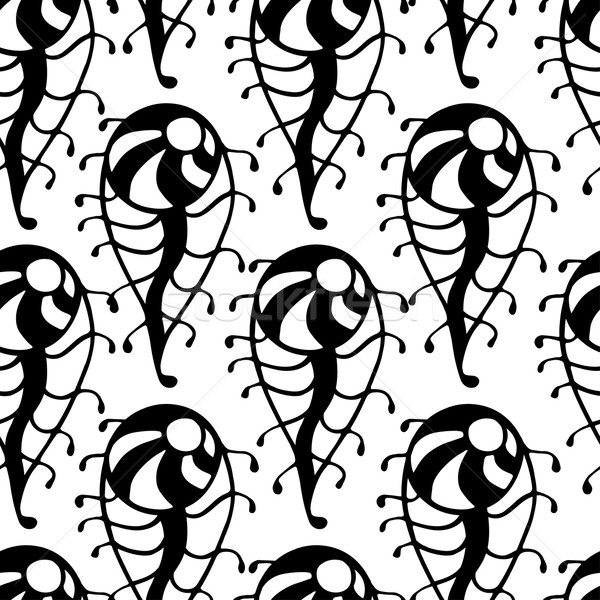 Abstract pattern vettore senza soluzione di continuità bianco nero tribali Foto d'archivio © frescomovie