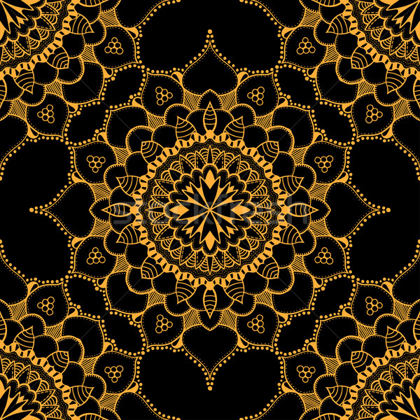 Marrom oriental flor textura Foto stock © frescomovie