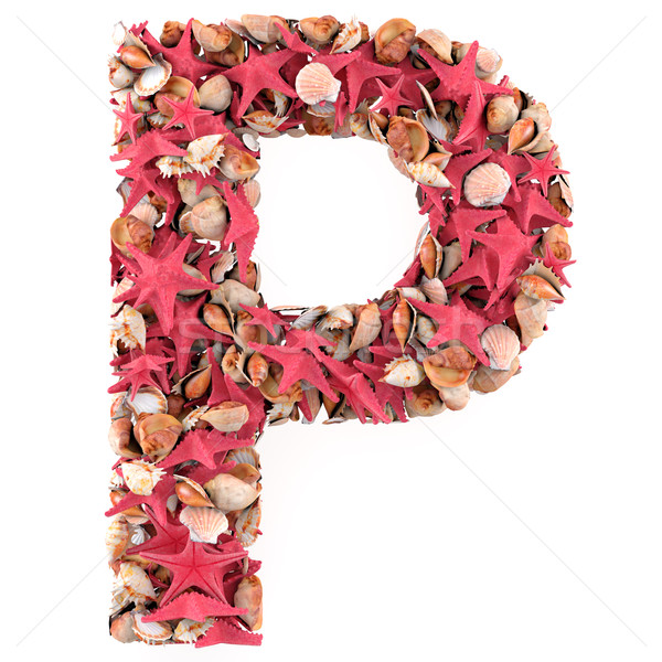 letter of starfish Stock photo © frescomovie