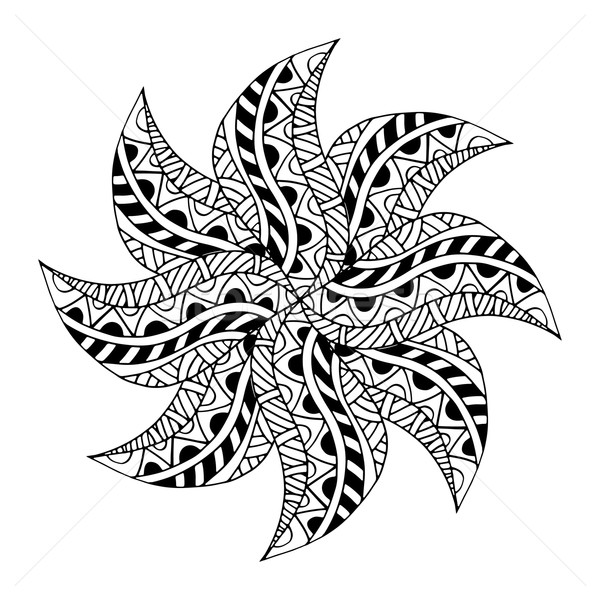 seamless black pattern Stock photo © frescomovie