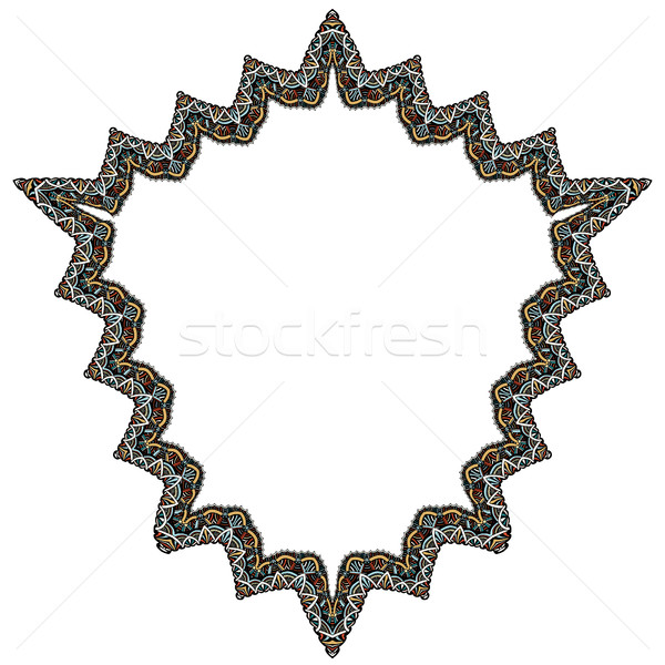 Establecer geométrico marco resumen diseno dibujado a mano Foto stock © frescomovie